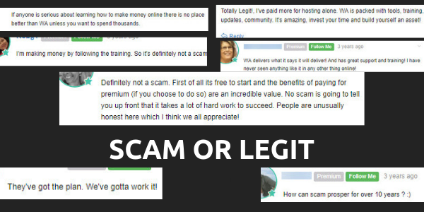 is the wealthy affiliate scam or legit